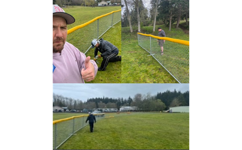 Camano Field Fence Setup
